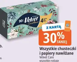 E.Leclerc Wszystkie chusteczki i papiery nawilżane Velvet Care oferta