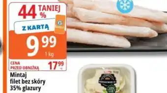 Mintaj filet bez skóry 35% glazury