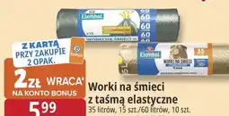 E.Leclerc Worki na śmieci z taśmą elastyczną Elembal oferta