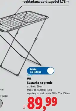 Lidl Susząrka na pranie oferta