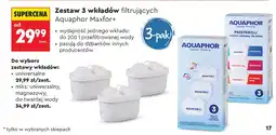Biedronka Zestaw wkładów filtrujących miks Aquaphor Maxfor+ 3-pak oferta