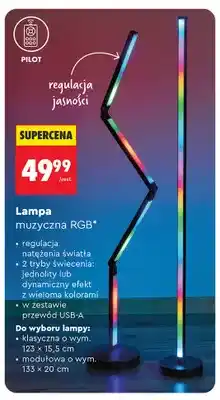 Biedronka Lampa muzyczna RGB klasyczna Hykker oferta