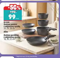 Biedronka Zestaw patelni z odpinaną rączką Mg Home oferta