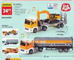 Biedronka Samochód ciężarówka Elefun oferta