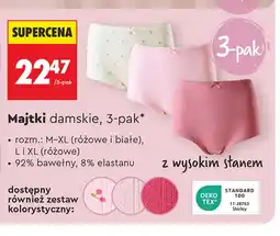 Biedronka Majtki damskie z wysokim stanem CLEVÉ 3-pak oferta