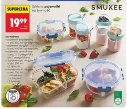 Biedronka Szklany pojemnik na żywność kwadratowy Smukee oferta