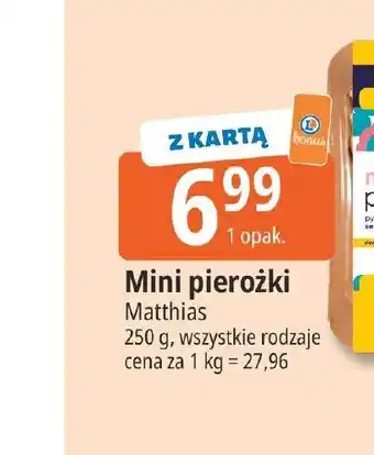 E.Leclerc Mini pierożki Matthias oferta
