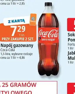 E.Leclerc Napój gazowany Coca-Cola zero sugar oferta