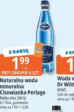 E.Leclerc Naturalna woda mineralna Cisowianka Perlage oferta