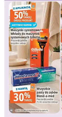 E.Leclerc Maszynki systemowe/Wkłady do maszynek systemowych Gillette oferta