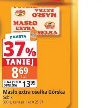 E.Leclerc Masło extra osełka Górska Sobik oferta