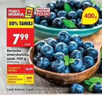 Biedronka Borówka amerykańska, opak. 400 g oferta