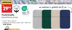 Biedronka Prześcieradło bawełniane jersey oferta