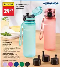 Biedronka Butelka filtrująca lub zestaw 3 wkładów oferta