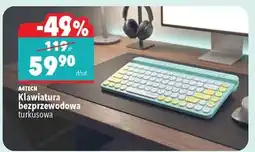 Biedronka A4TECH Klawiatura bezprzewodowa turkusowa oferta