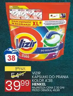 Wafelek Vizir Kapsułki do prania kolor A'38 oferta