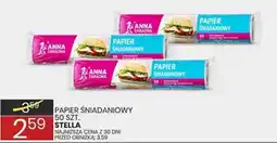 Wafelek Papier Śniadaniowy Stella oferta