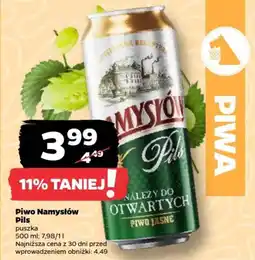 Netto Piwo Namysłów Pils oferta