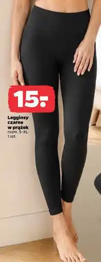 Netto Legginsy czarne w prążek oferta