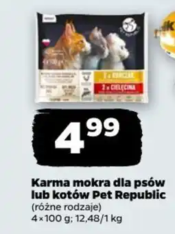 Netto Karma mokra dla psów lub kotów Pet Republic oferta