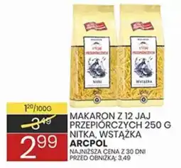 Wafelek Makaron z 12 jaj przepiórczych Nitka, Wstążka Arcpol oferta