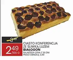Wafelek Ciasto Konferencja ze Śliwką Luzem Białogon oferta