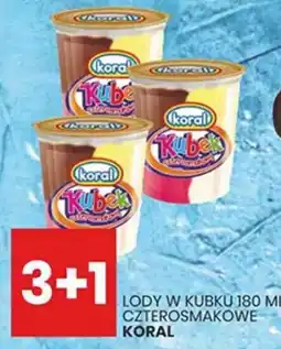 Wafelek Lody w Kubku Czterosmakowe Koral oferta