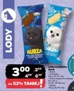 Netto Lody na patyku Koral oferta