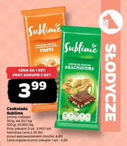 Netto Czekolada Sublime oferta