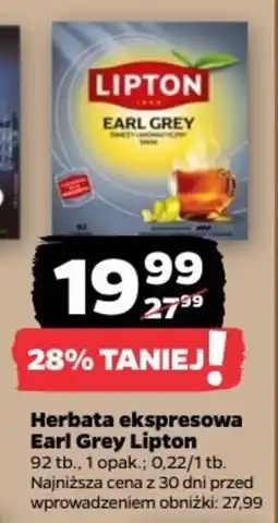 Netto Herbata ekspresowa Earl Grey Lipton oferta