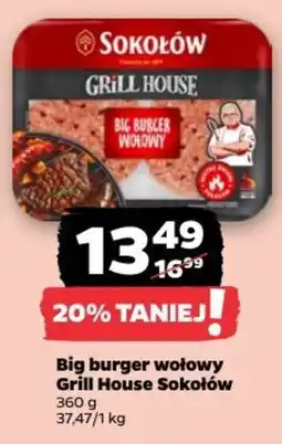 Netto Big burger wołowy Grill House Sokołów oferta
