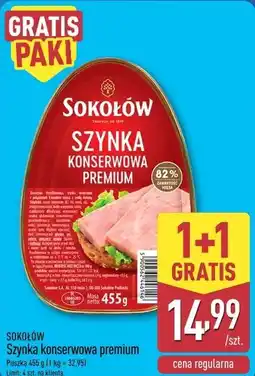 ALDI Sokołów Szynka konserwowa premium oferta