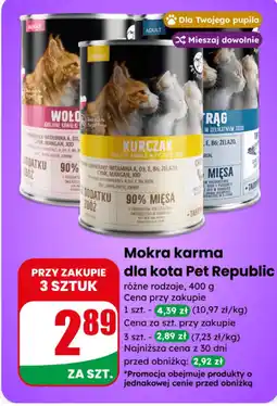 Dino Mokra karma dla kota Pet Republic oferta