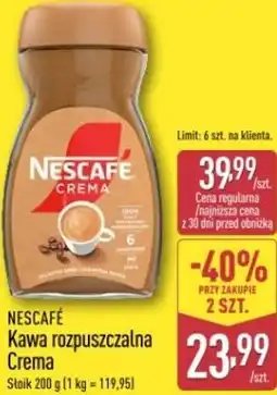 ALDI Nescafe Crema Kawa rozpuszczalna oferta