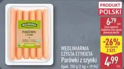 ALDI Parówki z szynki Wędliniarnia Czysta Etykieta oferta