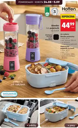 Biedronka Hoffen Blender przenośny lub elektryczny pojemnik na lunch oferta
