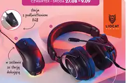 Biedronka Słuchawki nauszne lub mysz ze stacją dokującą Liocat Wild Game oferta