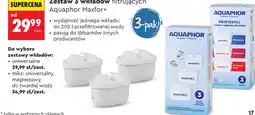 Biedronka Zestaw 3 wkładów filtrujących Aquaphor Maxfor+ oferta