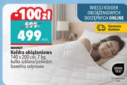 Biedronka Kołdra obciążeniowa MOONZY oferta