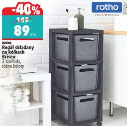 Biedronka Regał składany na kółkach Rotho Brisen 3 szuflady oferta