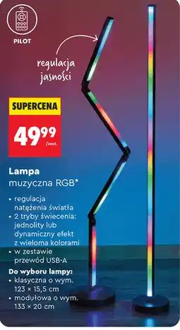 Biedronka Lampa muzyczna RGB Gamer by Hykker oferta