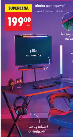 Biedronka Biurko gamingowe GAMER BY HYKKER oferta