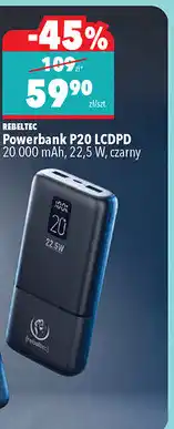 Biedronka REBELTEC Powerbank P20 LCDPD oferta