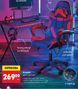 Biedronka Krzesło gamingowe GAMER BY HYKKER oferta