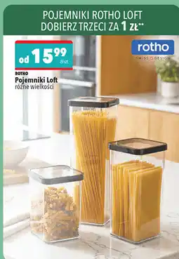 Biedronka Pojemniki Rotho Loft różne wielkości oferta