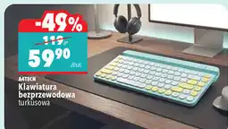 Biedronka A4TECH Klawiatura bezprzewodowa turkusowa oferta