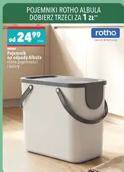 Biedronka Pojemnik na odpady Rotho Albula różne pojemności i kolory oferta