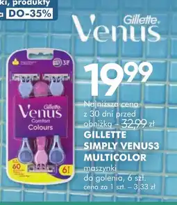 SuperPharm Gillette Simply Venus3 Multicolor maszynki do golenia oferta