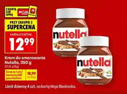 Biedronka Krem do smarowania Nutella oferta