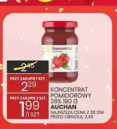 Wafelek Koncentrat pomidorowy 28% Auchan oferta
